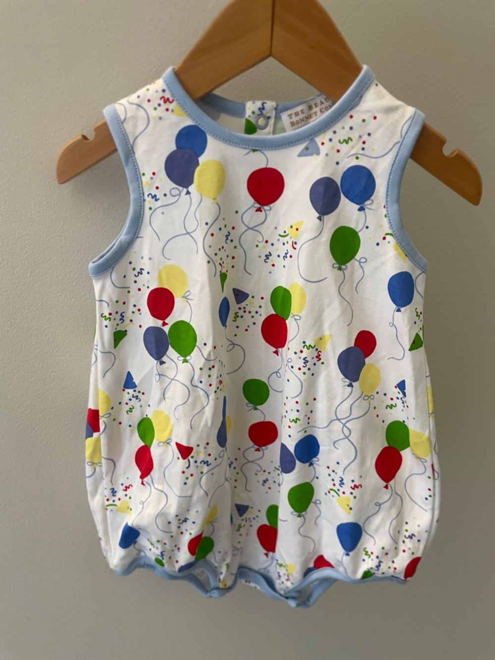 Baby Tank Romper with Balloon Print - Multicolor TBBC NWT size 12-18 mths